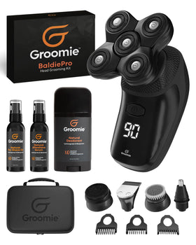 Groomie Crispy Shaving & Grooming Kit for Bald Men